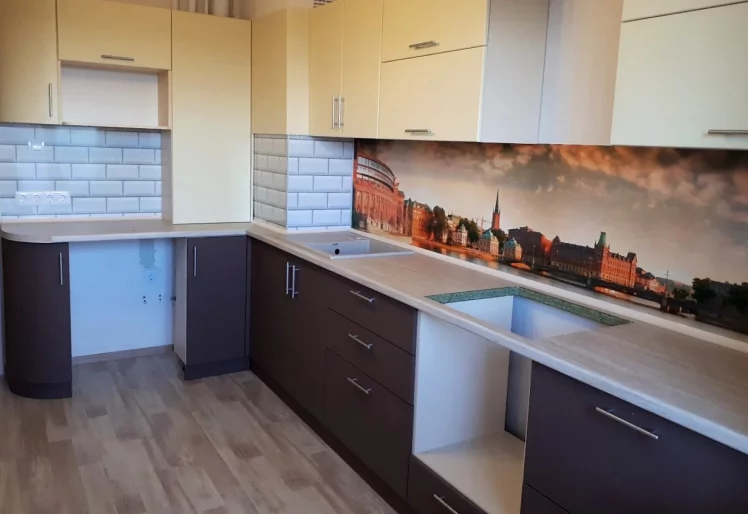 Глянцевый фартук (КОМПОЗИТ) KM 23_2