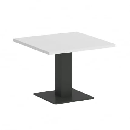 Стол журнальный квадратный HOME OFFICE VR.SP-5-60.2G Белый Бриллиант/Антрацит металл_0