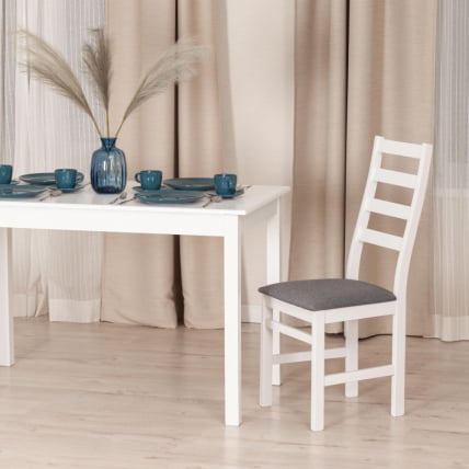 Стул ROSARIO многослойная фанера, 39 х 39 х 99 см, white, ткань темно-серая (150) разобранный_9