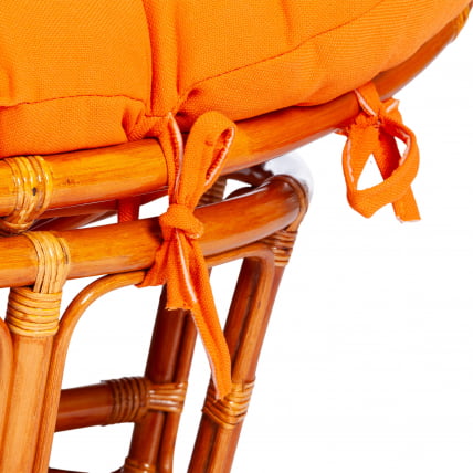 Диван MAMASAN/МАМАСАН 23/02 W /с подушкой/ подушка 182х119 см, 169х102х80 см, Honey (мед), ткань, оранжевый, С 23_10