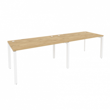 Рабочая станция на П-образном м/к ONIX O.MP-RS-2.3.8 Тиквуд Светлый/Белый_0