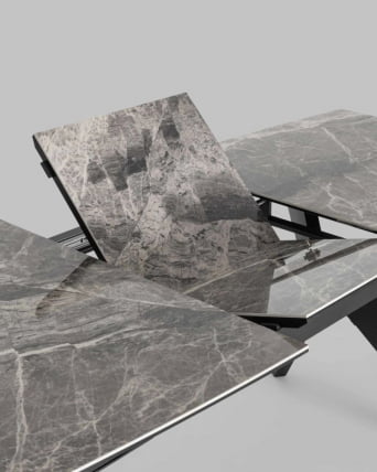 Стол обеденный Аркада раскладной 160-210x90 Керамика темная_3