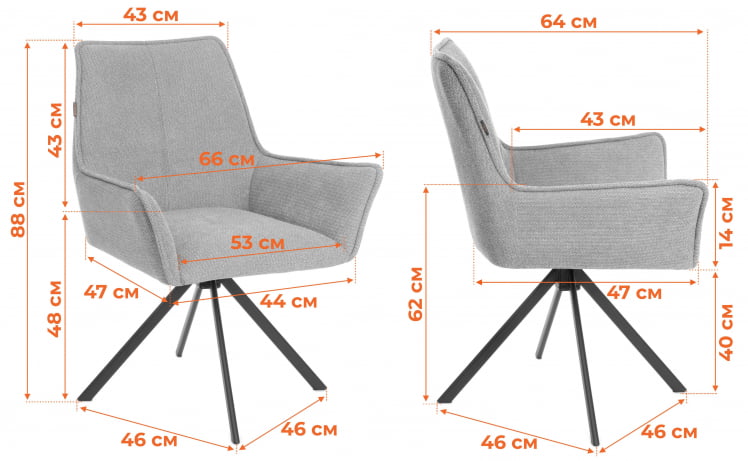 Стул Murano/Мурано опора 360, букле, изумруд-опал (Betsy)_17