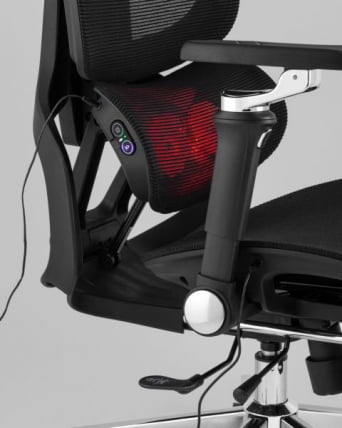 Кресло офисное ТопЧаирс Продиги с оттоманкой черный / TopChairs Prodigy_10
