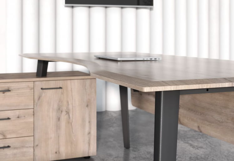 Кабинет руководителя JAY №2 Дуб Каньон Антрацит_1