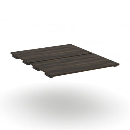 Двойной стол-приставка к двум опорным тумбам/шкафам CONCEPT CN.DSPR-006 Дуб Мали Черный_0