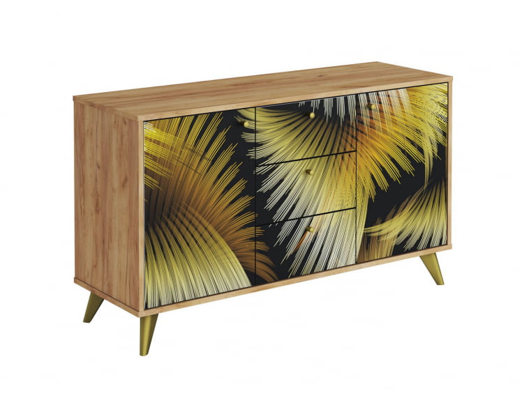 Комод Фьюжн КМ-003 дуб крафт золотой/GOLDEN FOREST_0