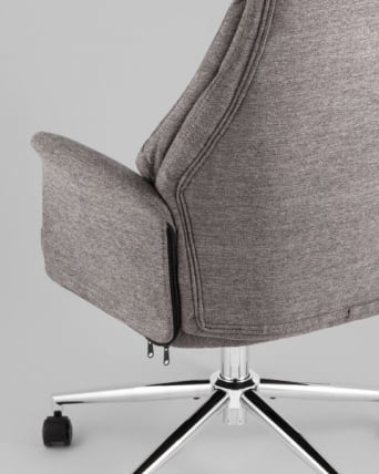 Кресло офисное TopChairs Neoma темно-серый ткань_5