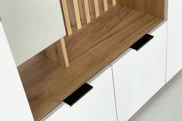 Прихожая Бери MPR-021 Дуб крафт золотой/белое дерево_9