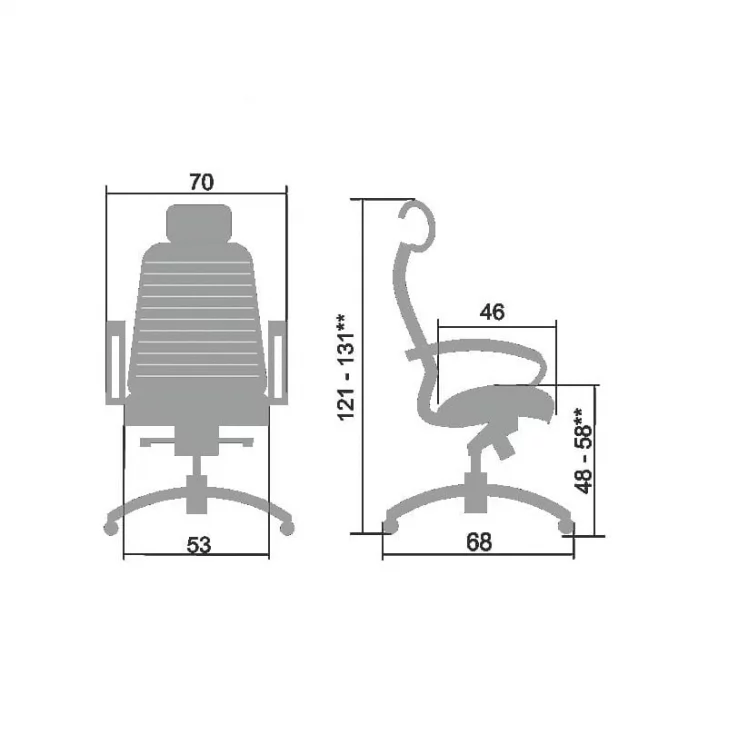 Кресло руководителя Samurai KL-2.04 Темно-коричневое_5