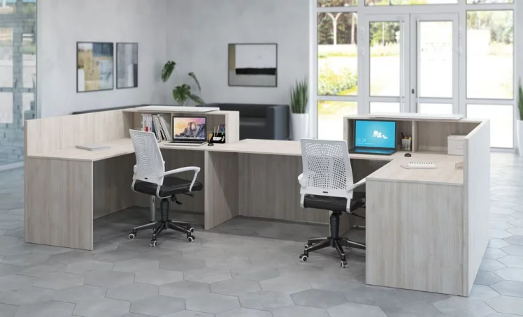 Стойка ресепшн Salute SAL06 Светлый дуб_0