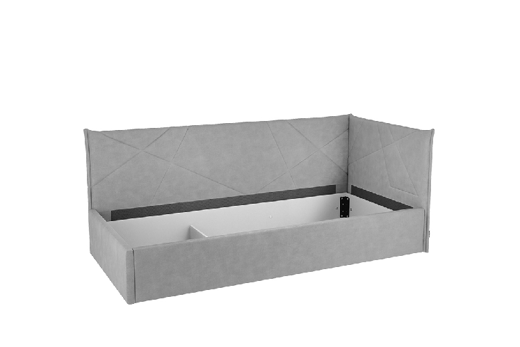 Кровать 0.9 Бест (Тахта) КМ.T-15 графит (велюр)_11