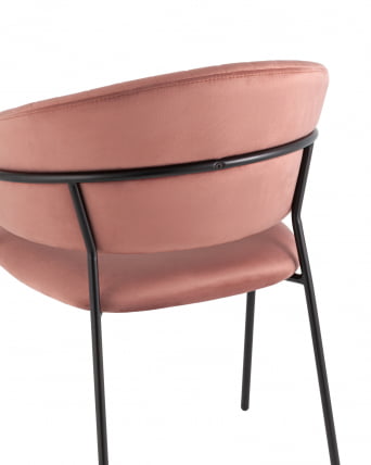 Стул Бруно велюр Пыльно-розовый_6