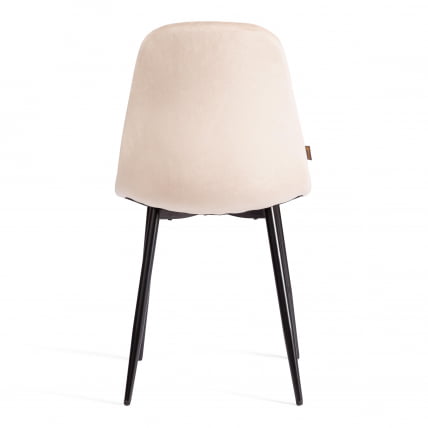 Стул BREEZE (mod. JSC-58) Велюр/металл , 44 х 53 х 86 см, creamy (кремовый) HLR 5 / черный_3