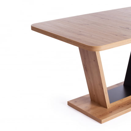 Стол обеденный VOX ЛДСП, 132-172x85x75,5 см, Дуб артисан/Графит_8