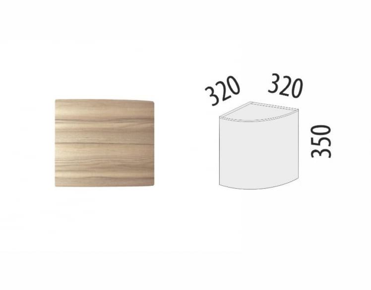 Антресоль торцевая (лев/прав) Бруклин 101.107.1_7