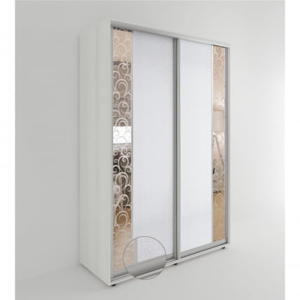 Шкаф-купе 2-х дверный Акцент-Вера КС 1000х600  Выбеленное дерево_0