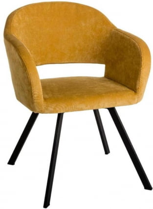 Кресло Oscar Arki микровелюр Желтый_0