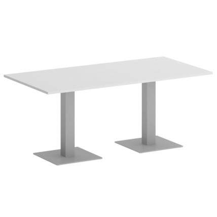 Стол прямоугольный HOME OFFICE VR.SP-5-180.2 Белый Бриллиант/Серый металл_0