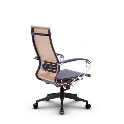 Кресло офисное МЕТТА B 2m 9/K131, Основание 17832 Комплект 4 Золотой ротанг Черное_2