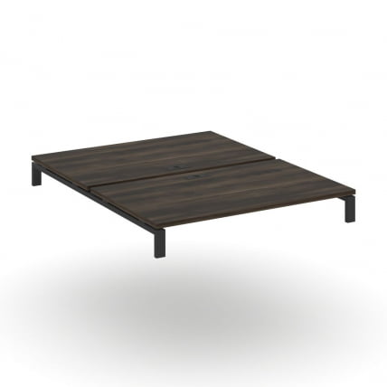 Двойной стол надставка на две опорные тумбы CONCEPT CN.DSN-006 Дуб Мали Черный_0