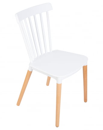 Стул обеденный DOBRIN THEO ножки светлый бук Белый W-02_6
