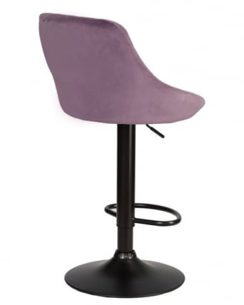 Стул барный DOBRIN LOGAN BLACK (пудрово-сиреневый велюр (MJ9-52)) 2 шт_4