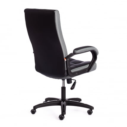 Кресло TRENDY (22) кож/зам/ткань, черный/серый, 36-6/12_2