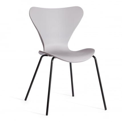 Стул Jacobsen (mod DC 102-1) пластик/металл, 45 х 54.5 х 80 см, Grey (Cерый) /Black (Черный)_0