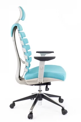 Эргономичное кресло Ergo Black ткань Бирюзовый_1