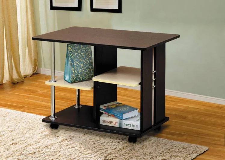 Стол журнальный №1 Венге/Дуб выбеленный (матовый)_0