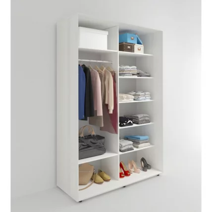 Шкаф-купе 2-х дверный Акцент-Лайт Д 1400х600 Выбеленное дерево_1