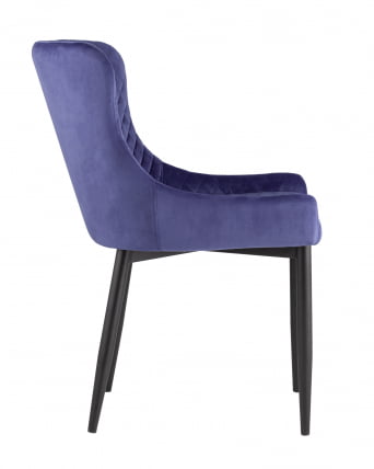 Стул Ститч ткань велюр (Синий)_1
