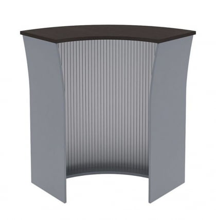 Стойка ресепшн угловая IMAGO РС-5 Венге Магия Металлик_0