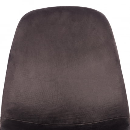 Стул BREEZE (mod. 4724) вельвет/металл, 44 х 53 х 87 см, Light grey (светло-серый) HLR24 / черный_6