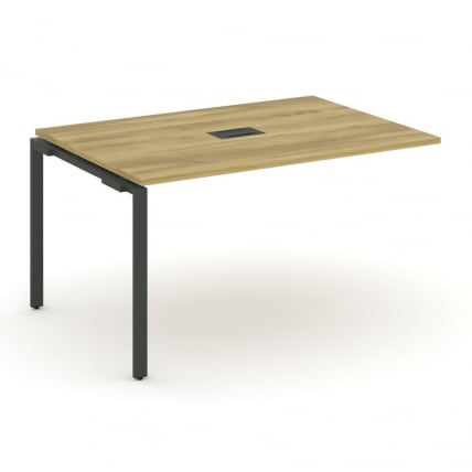 Проходной наборный элемент переговорного стола CONCEPT CN.NPRG-014 Дуб Винченцо Антрацит_0