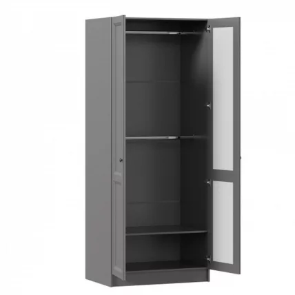 Шкаф двухстворчатый Амели ЛД 642.830.000 Оникс серый_1