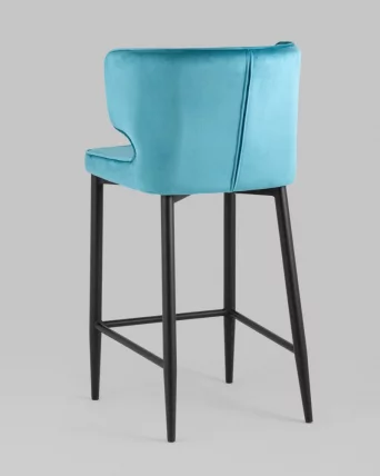 Полубарный стул Матео ножки велюр Темно-бирюзовый_5