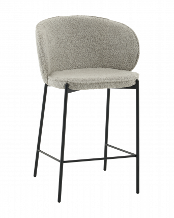 Стул полубарный Тисдейл букле светло-зеленый_0