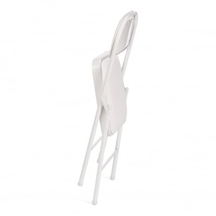 Стул складной FOLDER (mod. 3022G) каркас: металл, сиденье/спинка: экокожа, 46.5 х 47.5 х 79 см, white (белый) / white (белый)_5