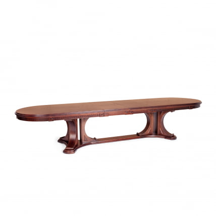 Стол VERSAL овальный бук, мдф, 300 (350/400) х 110 х 78 см, Tobacco_7