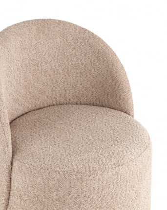 Пуф Loreen вращающийся букле Капучино_6