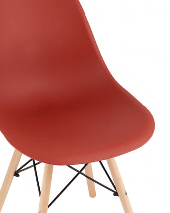 Стул Еамес Стиле ДСВ терракотовый (разборный каркас) / Eames Style DSW_6