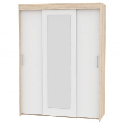 Шкаф-купе T-3-198х145х60-M(ДСС-Белый-4)_0