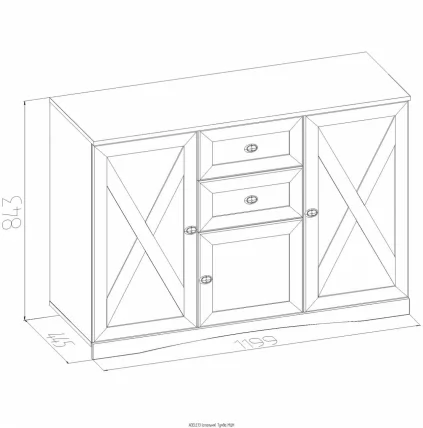 Тумба МЦН ADELE 13 Дуб Сонома (спальня)_1