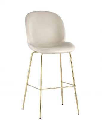Стул барный Beetle gold Бежевый_0