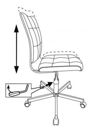 Кресло для оператора Бюрократ CH-330M Черный экомех_5