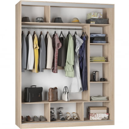 Шкаф-купе B-220х180х60-2(ДМ-D10D10D10)_1