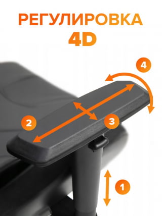 Кресло геймерское Everprof Jaguar Экокожа Красный_7