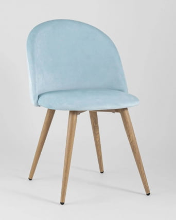 Стул Лион велюр пыльно-голубой 4 шт_0